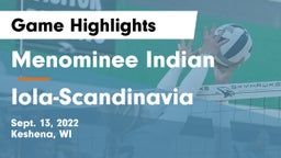 Menominee Indian  vs Iola-Scandinavia  Game Highlights - Sept. 13, 2022