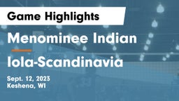 Menominee Indian  vs Iola-Scandinavia  Game Highlights - Sept. 12, 2023