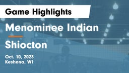 Menominee Indian  vs Shiocton  Game Highlights - Oct. 10, 2023