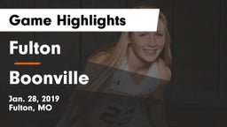 Fulton  vs Boonville  Game Highlights - Jan. 28, 2019