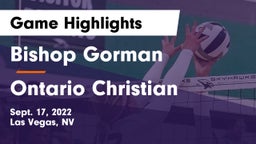 Bishop Gorman  vs Ontario Christian Game Highlights - Sept. 17, 2022