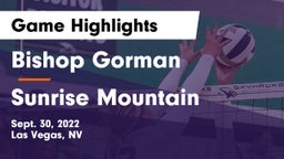 Bishop Gorman  vs Sunrise Mountain Game Highlights - Sept. 30, 2022