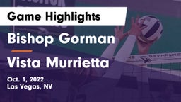 Bishop Gorman  vs Vista Murrietta Game Highlights - Oct. 1, 2022