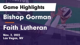 Bishop Gorman  vs Faith Lutheran  Game Highlights - Nov. 2, 2022
