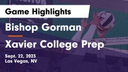 Bishop Gorman  vs Xavier College Prep Game Highlights - Sept. 22, 2023