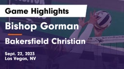 Bishop Gorman  vs Bakersfield Christian  Game Highlights - Sept. 22, 2023