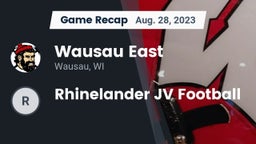 Recap: Wausau East  vs. Rhinelander JV Football 2023