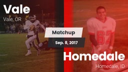 Matchup: Vale  vs. Homedale  2017