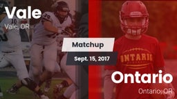 Matchup: Vale  vs. Ontario  2017