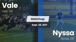 Matchup: Vale  vs. Nyssa  2017