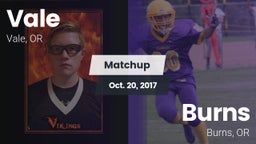 Matchup: Vale  vs. Burns  2017