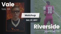 Matchup: Vale  vs. Riverside  2017