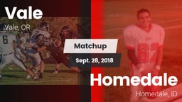 Matchup: Vale  vs. Homedale  2018