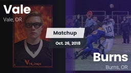 Matchup: Vale  vs. Burns  2018