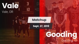 Matchup: Vale  vs. Gooding  2019