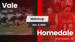 Matchup: Vale  vs. Homedale  2019