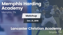 Matchup: Memphis Harding vs. Lancaster Christian Academy  2016