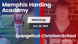 Matchup: Memphis Harding vs. Evangelical Christian School 2016