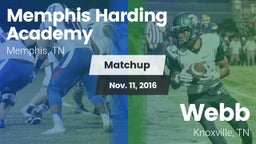 Matchup: Memphis Harding vs. Webb  2016