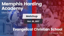 Matchup: Memphis Harding vs. Evangelical Christian School 2017