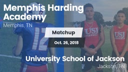 Matchup: Memphis Harding vs. University School of Jackson 2018