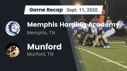 Recap: Memphis Harding Academy vs. Munford  2020