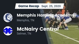 Recap: Memphis Harding Academy vs. McNairy Central  2020