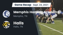 Recap: Memphis Harding Academy vs. Halls  2021