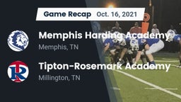 Recap: Memphis Harding Academy vs. Tipton-Rosemark Academy  2021