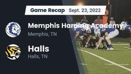 Recap: Memphis Harding Academy vs. Halls  2022