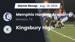 Recap: Memphis Harding Academy vs. Kingsbury High 2023