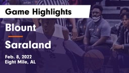 Blount  vs Saraland  Game Highlights - Feb. 8, 2022