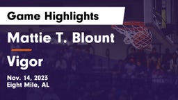 Mattie T. Blount  vs Vigor  Game Highlights - Nov. 14, 2023