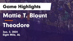 Mattie T. Blount  vs Theodore  Game Highlights - Jan. 2, 2024