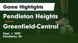 Pendleton Heights  vs Greenfield-Central  Game Highlights - Sept. 1, 2020