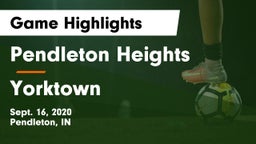 Pendleton Heights  vs Yorktown  Game Highlights - Sept. 16, 2020