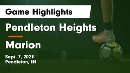 Pendleton Heights  vs Marion Game Highlights - Sept. 7, 2021