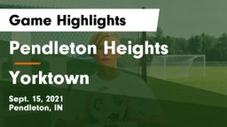 Pendleton Heights  vs Yorktown  Game Highlights - Sept. 15, 2021