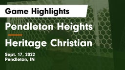 Pendleton Heights  vs Heritage Christian  Game Highlights - Sept. 17, 2022