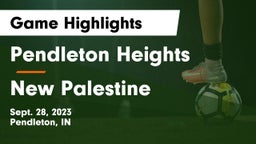 Pendleton Heights  vs New Palestine  Game Highlights - Sept. 28, 2023