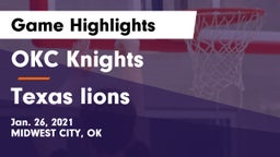 OKC Knights vs Texas lions Game Highlights - Jan. 26, 2021