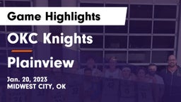 OKC Knights vs Plainview  Game Highlights - Jan. 20, 2023