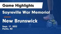 Sayreville War Memorial  vs New Brunswick  Game Highlights - Sept. 17, 2022