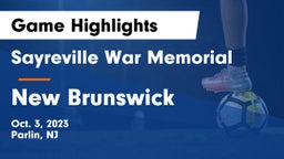 Sayreville War Memorial  vs New Brunswick  Game Highlights - Oct. 3, 2023