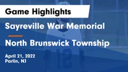Sayreville War Memorial  vs North Brunswick Township  Game Highlights - April 21, 2022