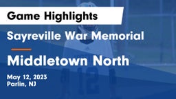 Sayreville War Memorial  vs Middletown North  Game Highlights - May 12, 2023