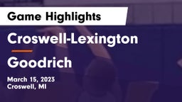 Croswell-Lexington  vs Goodrich  Game Highlights - March 15, 2023