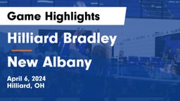 Hilliard Bradley  vs New Albany  Game Highlights - April 6, 2024
