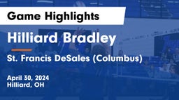 Hilliard Bradley  vs St. Francis DeSales  (Columbus) Game Highlights - April 30, 2024