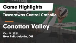 Tuscarawas Central Catholic  vs Conotton Valley  Game Highlights - Oct. 5, 2021
